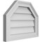 Ekena Millwork Octagonal Top Surface Mount PVC Gable Vent w/ 2"W x 1-1/2"P Brickmould Frame, 18"W x 14"H GVPOT18X1402SN - alternate 3